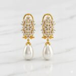 Pearl With Zirconia Earrings